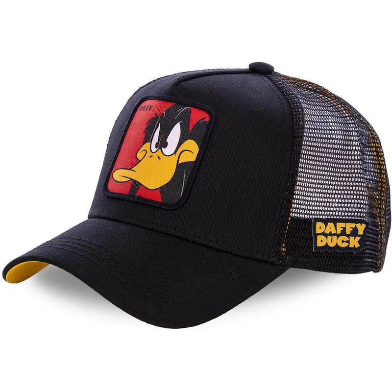 kepure-islenkta-juoda-snapback-vaikams-kiddaf1-daffy-duck-looney-tunes-capslab kepure-islenkta-juoda-snapback-vaikams-kiddaf1-daffy-duck-looney-tunes-capslab