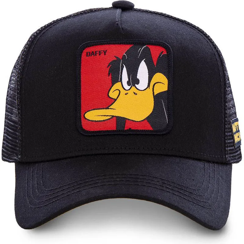 kepure-islenkta-juoda-snapback-vaikams-kiddaf1-daffy-duck-looney-tunes-capslab kepure-islenkta-juoda-snapback-vaikams-kiddaf1-daffy-duck-looney-tunes-capslab