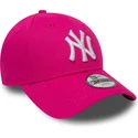 cap-islenkta-pink-adjustable-strap-vaikams-9forty-essential-new-york-yankees-mlb-new-era