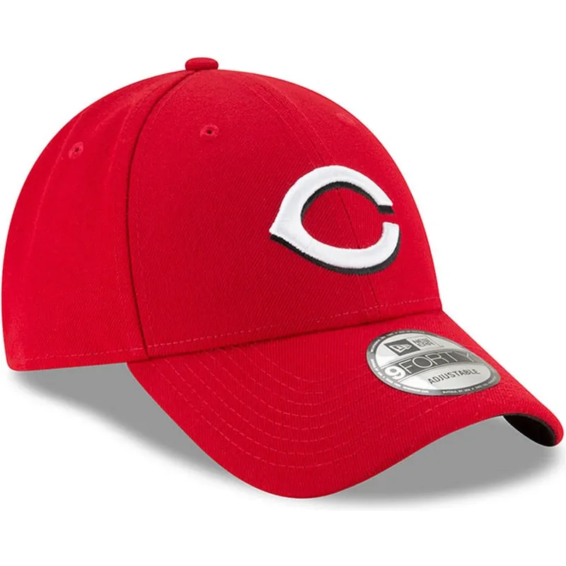kepure-islenkta-raudona-reguliuojamas-9forty-the-league-cincinnati-reds-mlb-new-era