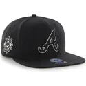 kepure-plokscia-juoda-snapback-atlanta-braves-mlb-47-brand