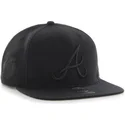 kepure-plokscia-juoda-snapback-atlanta-braves-mlb-47-brand