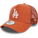 brazowa-czapka-truckerka-a-frame-league-essential-los-angeles-dodgers-mlb-od-new-era
