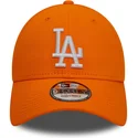 kepure-islenkta-oranzine-reguliuojamas-9forty-league-essential-los-angeles-dodgers-mlb-new-era