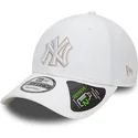 kepure-islenkta-balta-reguliuojamas-9forty-repreve-outline-new-york-yankees-mlb-new-era