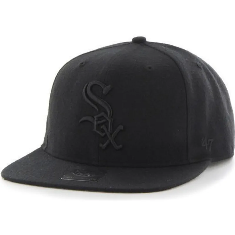 kepure-plokscia-juoda-snapback-chicago-white-sox-mlb-47-brand kepure-plokscia-juoda-snapback-chicago-white-sox-mlb-47-brand