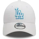 kepure-islenkta-balta-reguliuojamas-9forty-team-outline-los-angeles-dodgers-mlb-new-era
