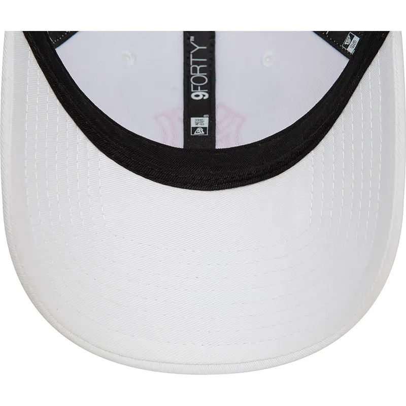 kepure-islenkta-balta-reguliuojamas-rosa-9forty-team-outline-new-york-yankees-mlb-new-era