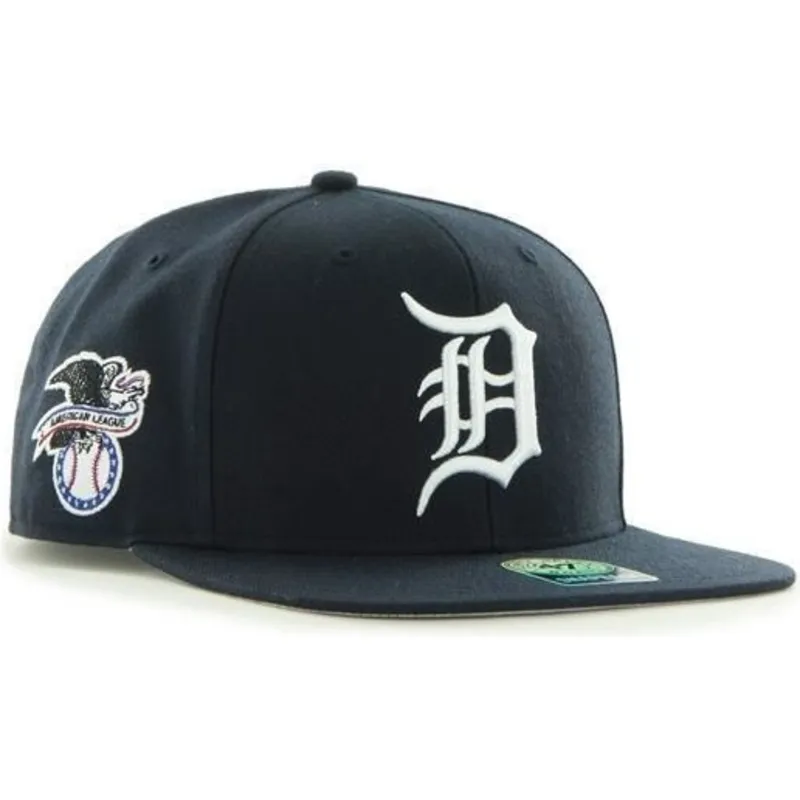 kepure-plokscia-tamsiai-melyna-snapback-detroit-tigers-mlb-47-brand