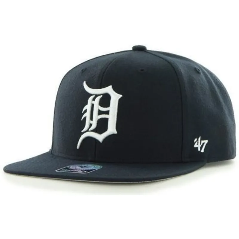 kepure-plokscia-tamsiai-melyna-snapback-detroit-tigers-mlb-47-brand