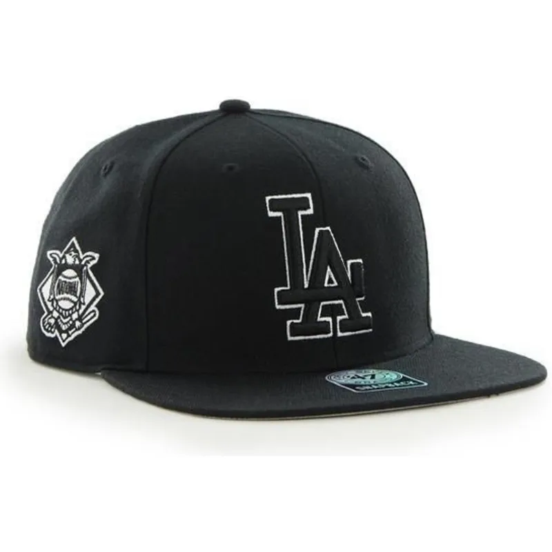 kepure-plokscia-juoda-snapback-los-angeles-dodgers-mlb-47-brand