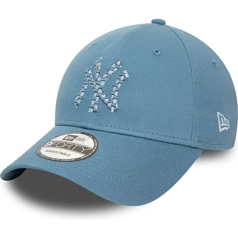 kepure-islenkta-melyna-reguliuojamas-9forty-seasonal-infill-new-york-yankees-mlb-new-era