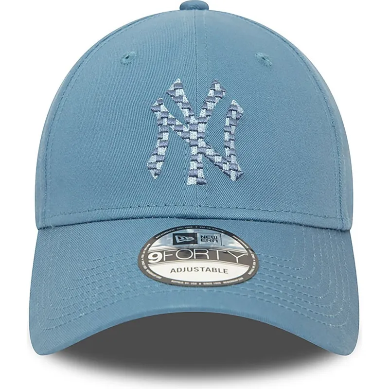 kepure-islenkta-melyna-reguliuojamas-9forty-seasonal-infill-new-york-yankees-mlb-new-era