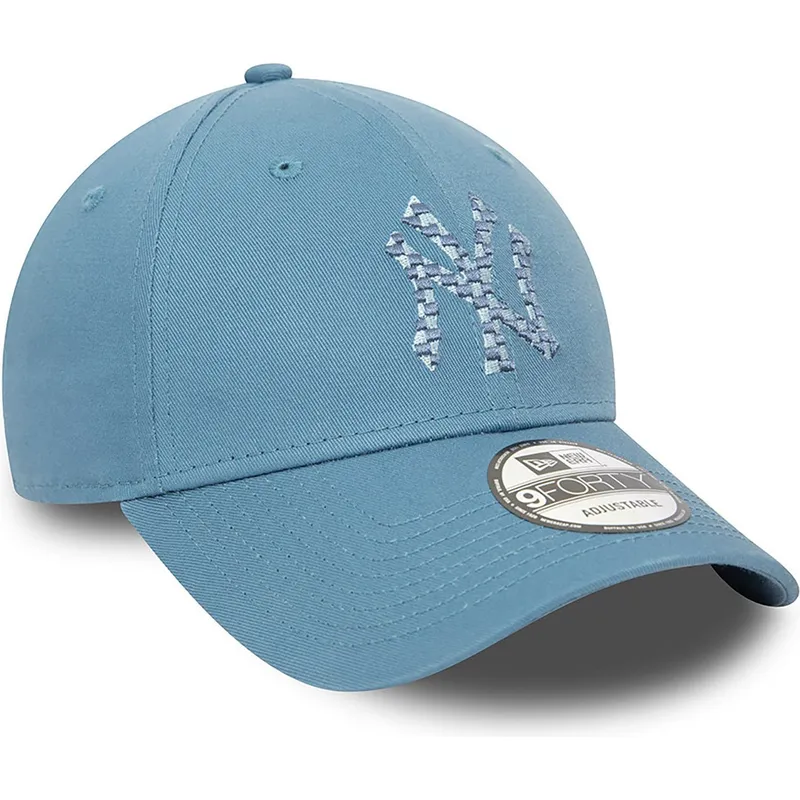 kepure-islenkta-melyna-reguliuojamas-9forty-seasonal-infill-new-york-yankees-mlb-new-era