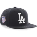 czarna-plaska-czapka-snapback-z-bialym-logo-los-angeles-dodgers-mlb-sure-shot-od-47-brand