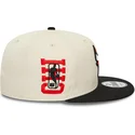 bezowo-czarna-czapka-z-plaskim-daszkiem-snapback-9fifty-z-logo-chicago-bulls-nba-od-new-era