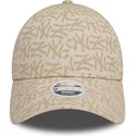 kepure-islenkta-smelio-reguliuojamas-9forty-monogram-new-york-yankees-mlb-new-era