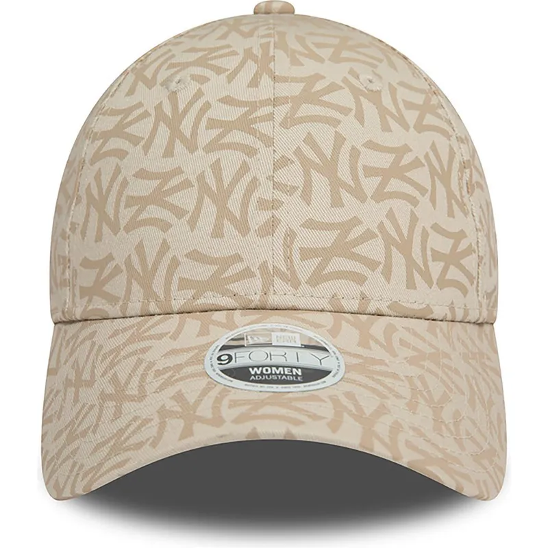 kepure-islenkta-smelio-reguliuojamas-9forty-monogram-new-york-yankees-mlb-new-era
