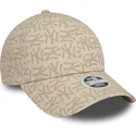 kepure-islenkta-smelio-reguliuojamas-9forty-monogram-new-york-yankees-mlb-new-era