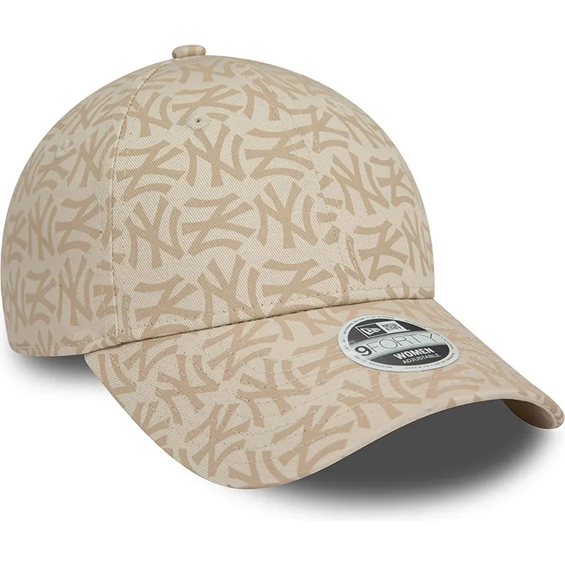 kepure-islenkta-smelio-reguliuojamas-9forty-monogram-new-york-yankees-mlb-new-era