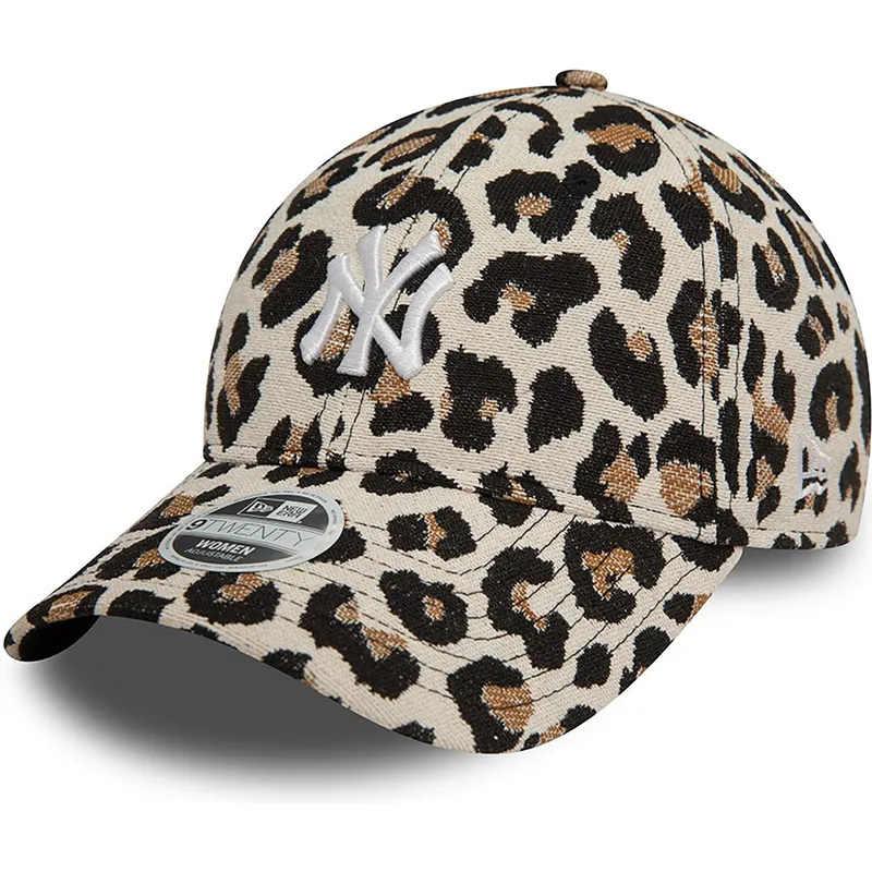 kepure-islenkta-leopardinis-reguliuojamas-9forty-jacquard-new-york-yankees-mlb-new-era
