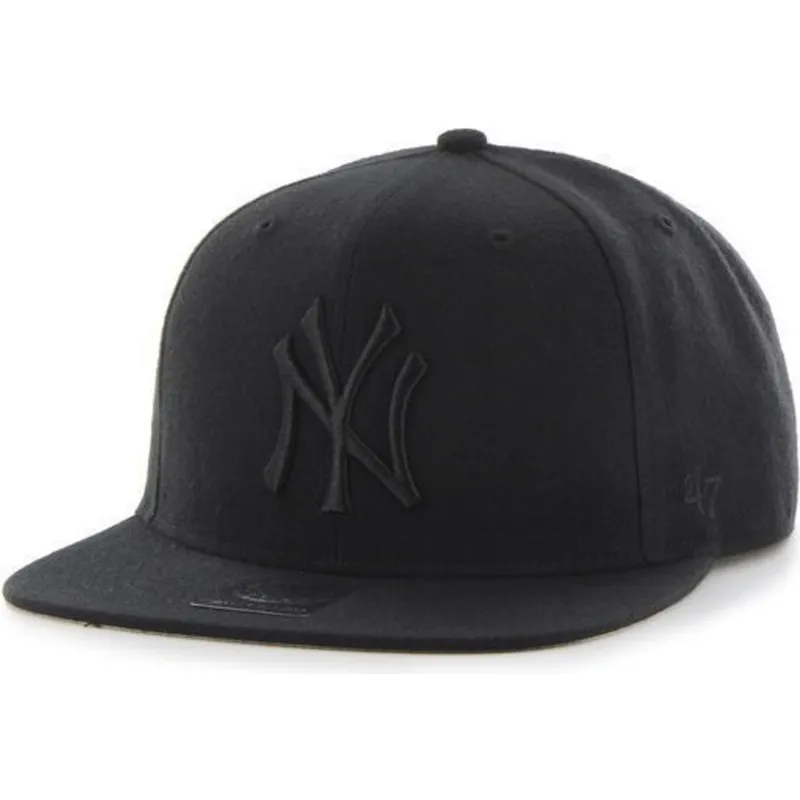 kepure-plokscia-juoda-snapback-new-york-yankees-mlb-47-brand