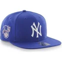 plaska-czapka-niebieska-snapback-new-york-yankees-mlb-sure-shot-od-47-brand