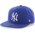 plaska-czapka-niebieska-snapback-new-york-yankees-mlb-sure-shot-od-47-brand