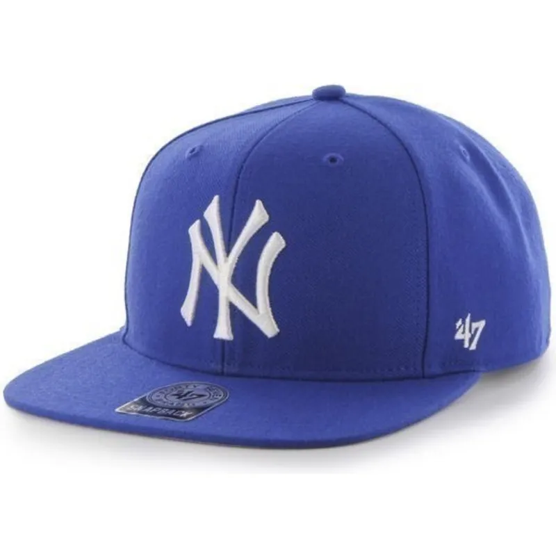 plaska-czapka-niebieska-snapback-new-york-yankees-mlb-sure-shot-od-47-brand