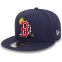 kepure-plokscia-tamsiai-melyna-snapback-9fifty-summer-icon-boston-red-sox-mlb-new-era