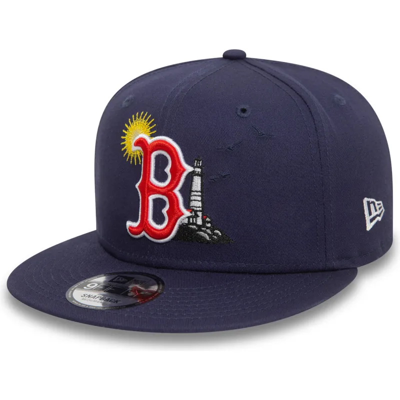 kepure-plokscia-tamsiai-melyna-snapback-9fifty-summer-icon-boston-red-sox-mlb-new-era