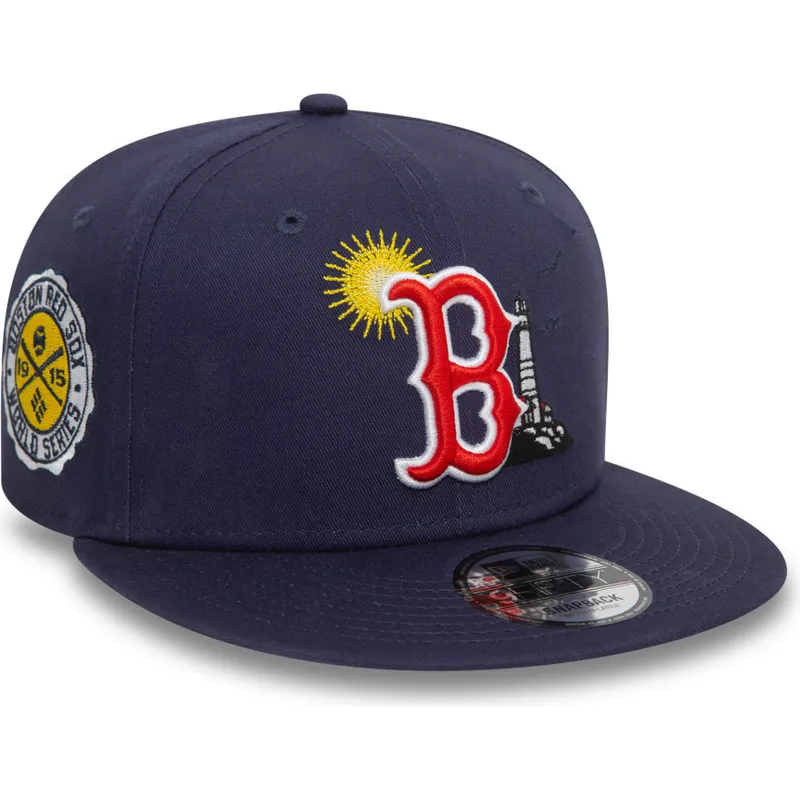 kepure-plokscia-tamsiai-melyna-snapback-9fifty-summer-icon-boston-red-sox-mlb-new-era