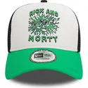 czapka-trucker-biala-czarna-i-zielona-a-frame-character-z-rickiem-i-mortym-od-new-era