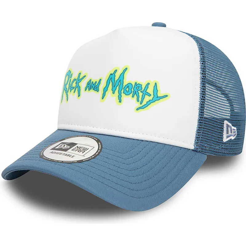 kepure-islenkta-melyna-snapback-a-frame-character-rick-y-morty-new-era