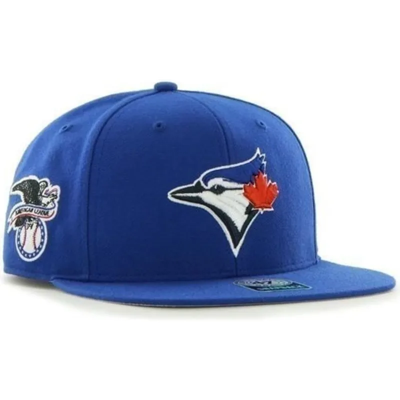 kepure-plokscia-melyna-snapback-mascota-mlb-47-brand kepure-plokscia-melyna-snapback-mascota-mlb-47-brand