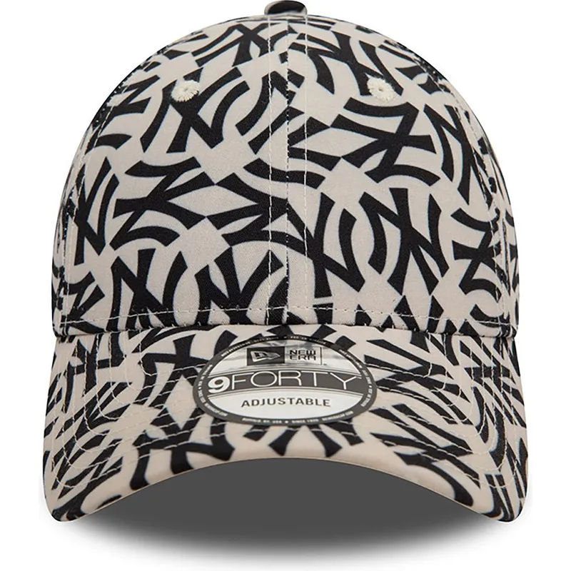regulowana-czapka-z-zakrzywionym-daszkiem-bezowo-czarna-9forty-monogram-new-york-yankees-mlb-new-era