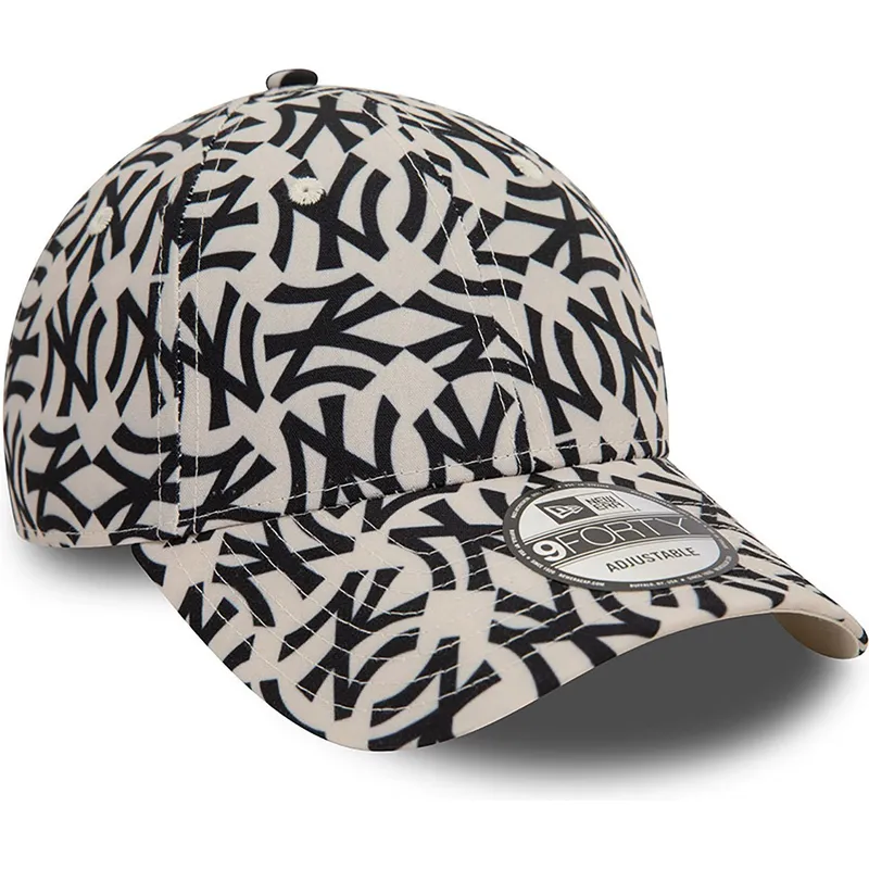 regulowana-czapka-z-zakrzywionym-daszkiem-bezowo-czarna-9forty-monogram-new-york-yankees-mlb-new-era