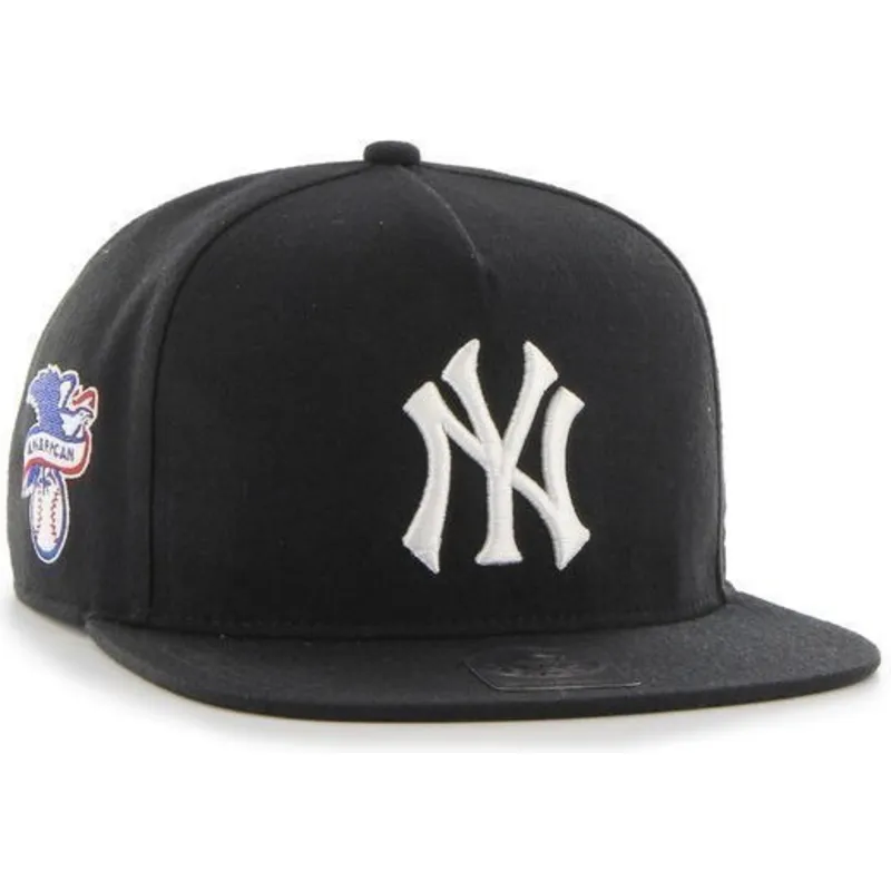 kepure-plokscia-juoda-snapback-new-york-yankees-mlb-47-brand