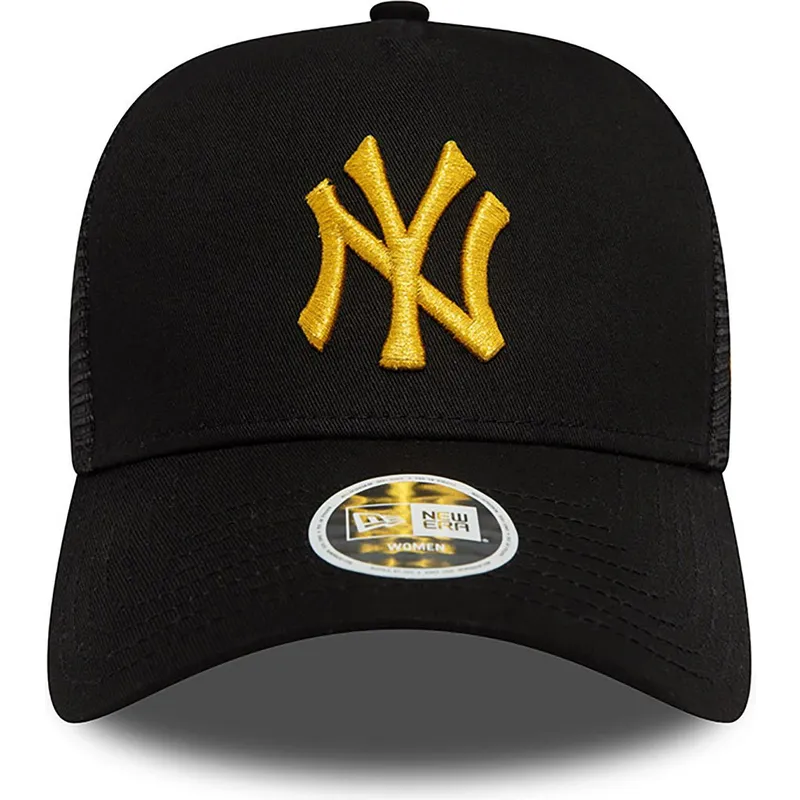 kepure-islenkta-juoda-snapback-a-frame-metallic-new-york-yankees-mlb-new-era
