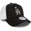 czapka-trucker-czarno-biala-a-frame-seasonal-infill-los-angeles-dodgers-mlb-new-era