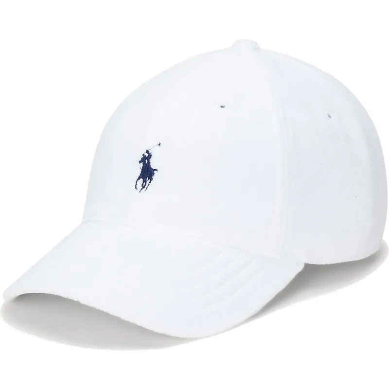 biala-regulowana-czapka-z-zakrzywionym-daszkiem-z-niebieskim-logo-cotton-terry-classic-sport-od-polo-ralph-lauren