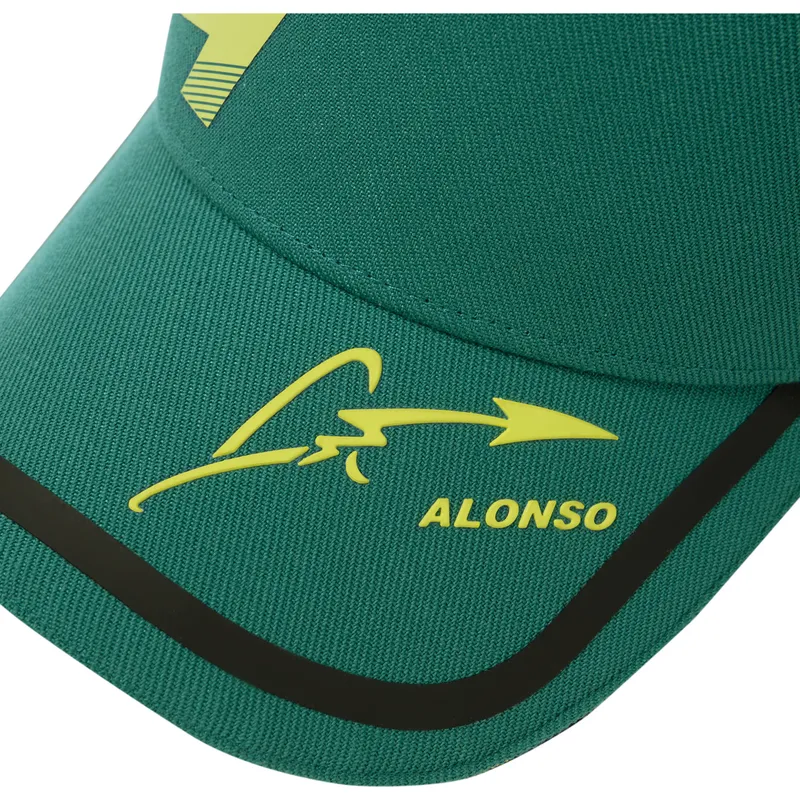 kepure-islenkta-zalia-reguliuojama-juostele-tech-aston-martin-f1-team-x-kimoa-aston-martin-formula-1-kimoa