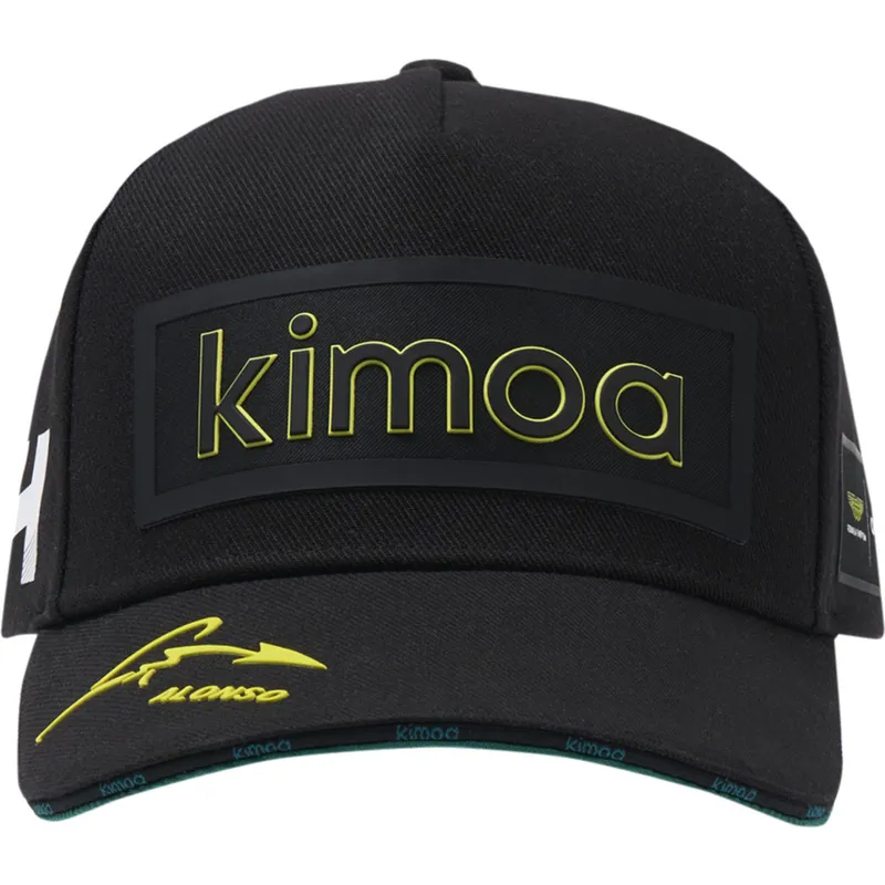 kepure-islenkta-juoda-reguliuojamas-patch-aston-martin-f1-team-x-kimoa-aston-martin-formula-1-kimoa