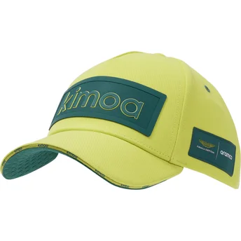Cap išlenkta yellow adjustable strap Patch Aston Martin F1 Team X Kimoa Aston Martin Formula 1 Kimoa