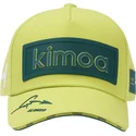 kepure-islenkta-geltona-reguliuojama-juostele-patch-aston-martin-f1-team-x-kimoa-aston-martin-formula-1-kimoa