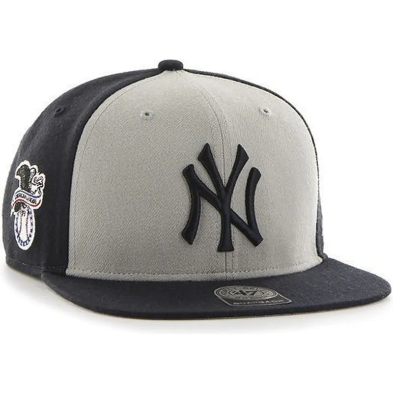 kepure-plokscia-tamsiai-melyna-snapback-new-york-yankees-mlb-47-brand