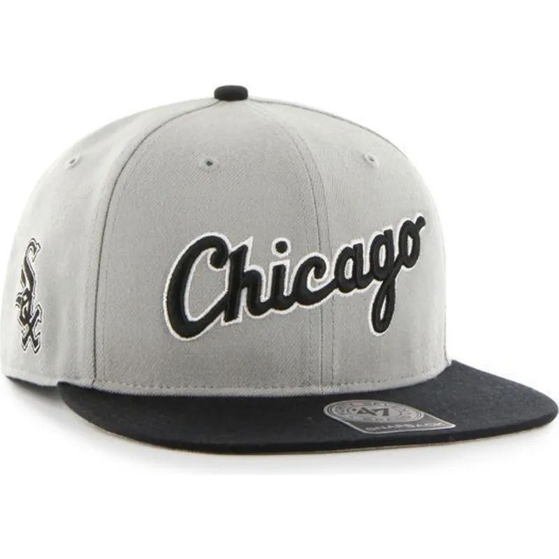 kepure-plokscia-pilka-snapback-letras-chicago-white-sox-mlb-47-brand