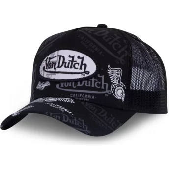 Kepurė išlenkta juoda snapback LE GRE Von Dutch
