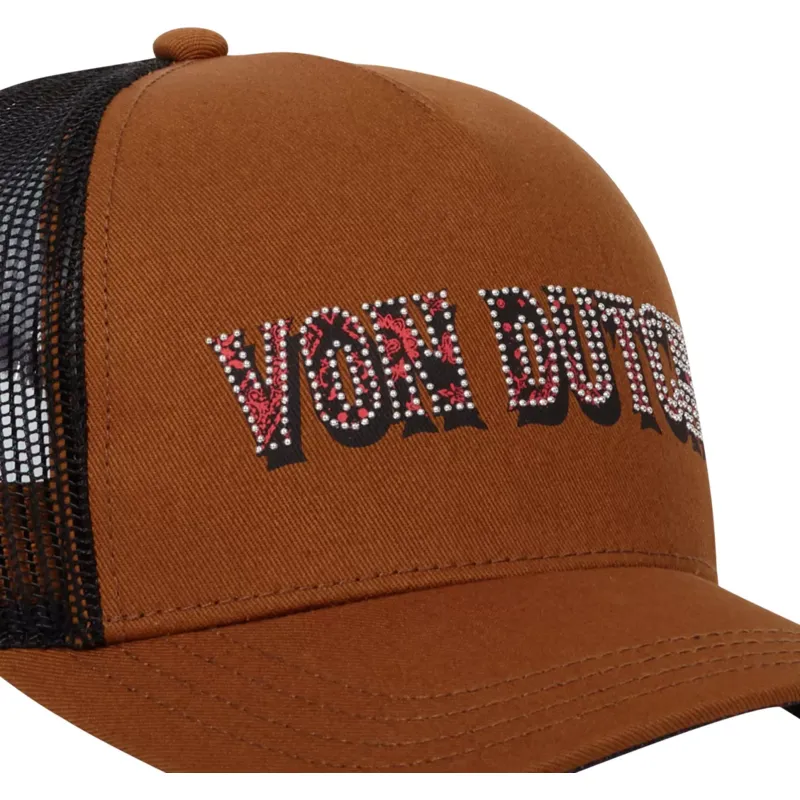 kepure-islenkta-ruda-snapback-stud-n-von-dutch