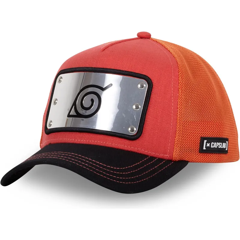 czerwona-i-pomaranczowa-czapka-trucker-konoha-nme-naruto-od-capslab